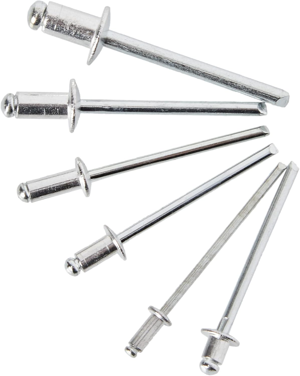 Blue Spot 40596 320 Piece pop 320Pce Assorted Rivets, Silver