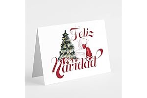 Joyful Christmas Card Set with Festive Iconography