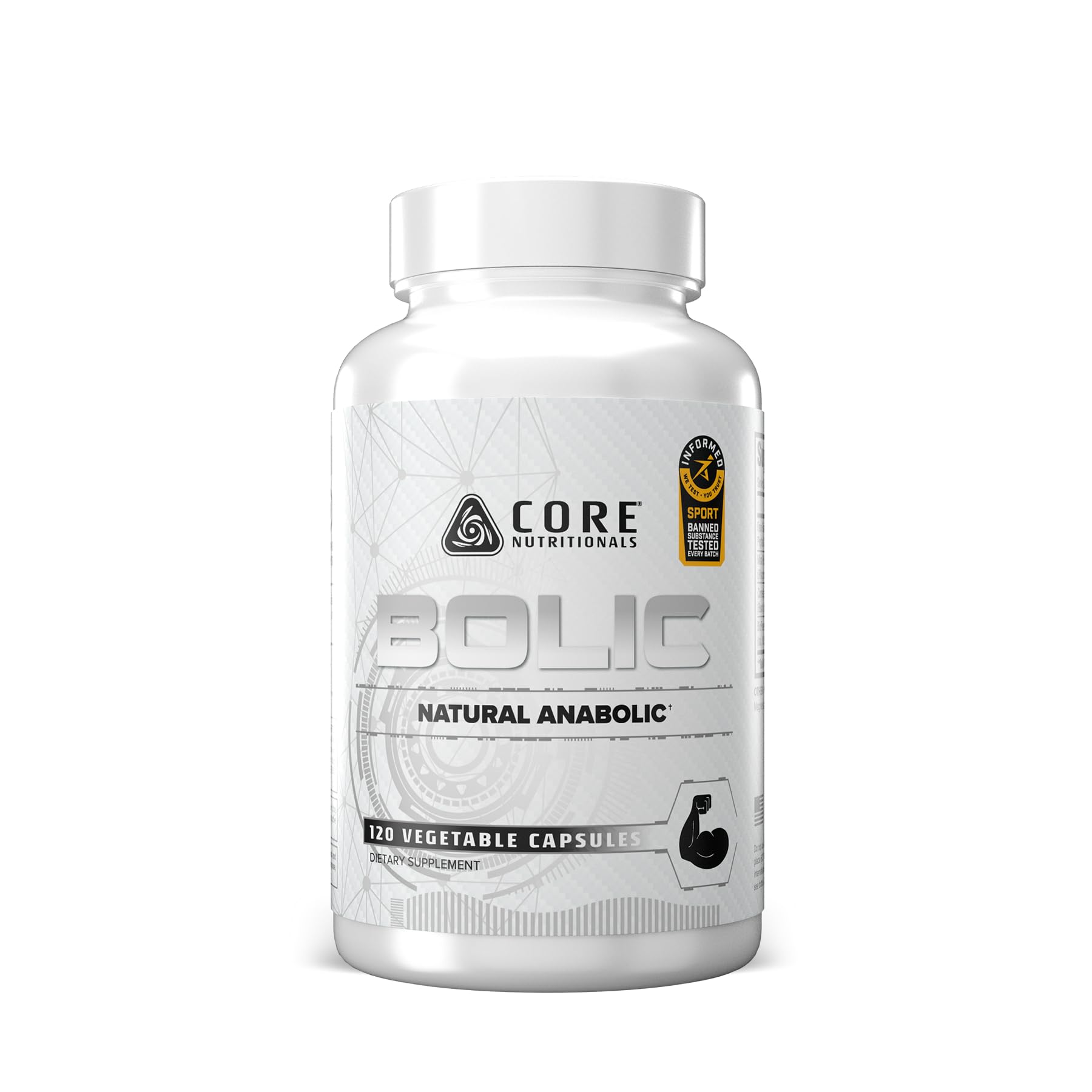 Core Nutritionals Bolic Natural Anabolic, Muscle Support, 120 Veg Caps