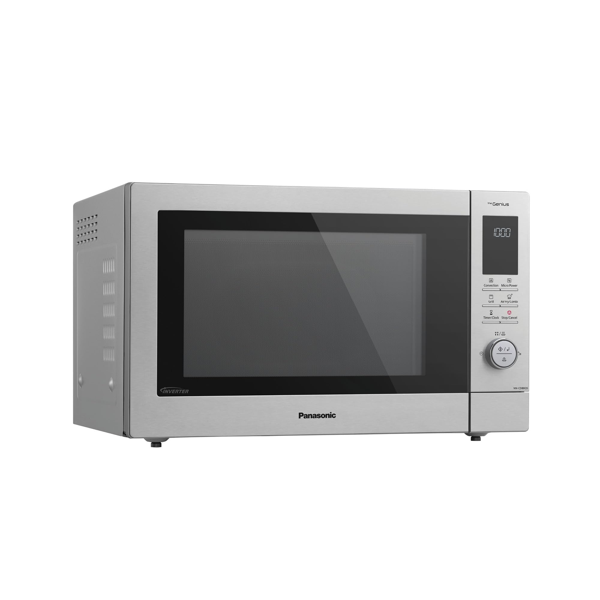 Panasonic NN-CD88QSEPG Air Fry Combi Horno Microondas de 34 L con Grill De Cuarzo, 1000 W, Descongelación Automática, Sensor Genius, Acero Inoxidable, Plateado