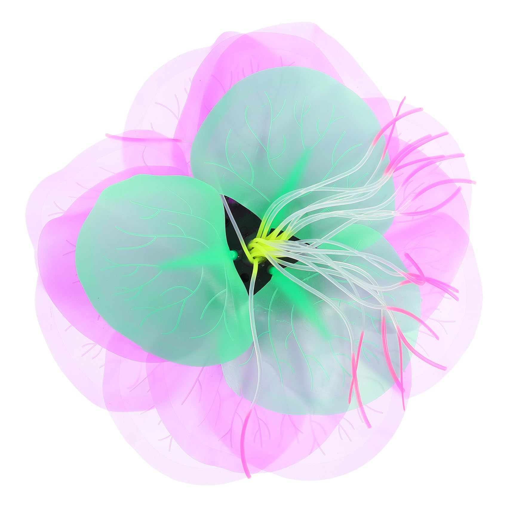 Hemoton Artificial Glowing Coral Decor for Fish Tanks Soft Silicone Adornment Realistic Aquarium Plants Lightweight Coral for Aquatic Environments Easy Care Fish Tank