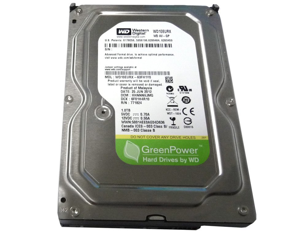 Amazon | Western Digital AV-GP WD10EURX 1TB IntelliPower 64MB