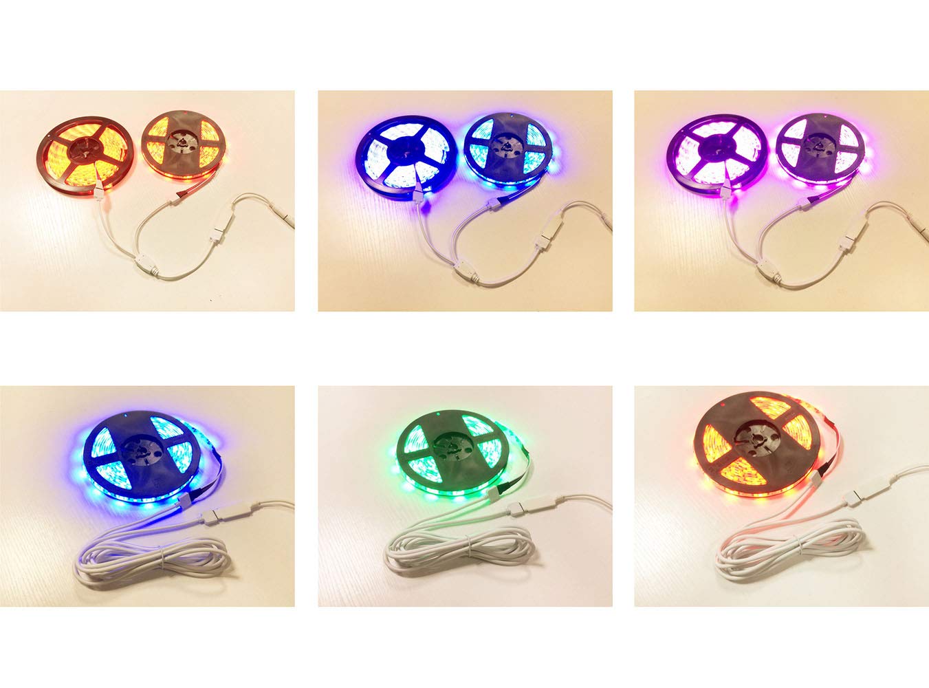 GutReise 6pin 12MM Cavo di prolunga per striscia LED, 5 m, 22 AWG+10 connettori per strisce LED