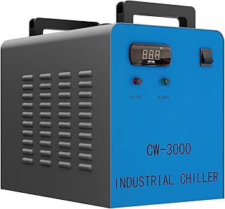 OMTECH CW-3000 9L Water Chiller — 2.6 GPM Cooling for 40W K40 CO2 Lasers (50W/°C)