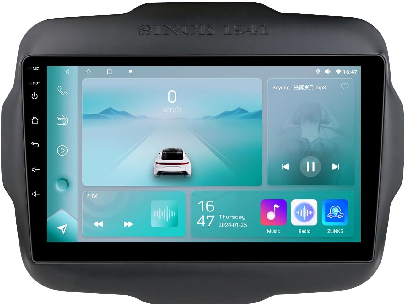 Main view of the Ossuret 9-inch Android 13 Car Radio interface