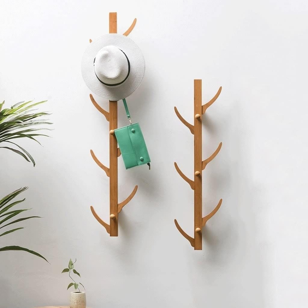 Ganci portasciugamani in Legno, Appendiabiti da Parete per Camera da Letto, Gancio Creativo per Appendere Cappelli/Chiavi/Asciugamani/Accappatoi/Sciarpe/Borse.