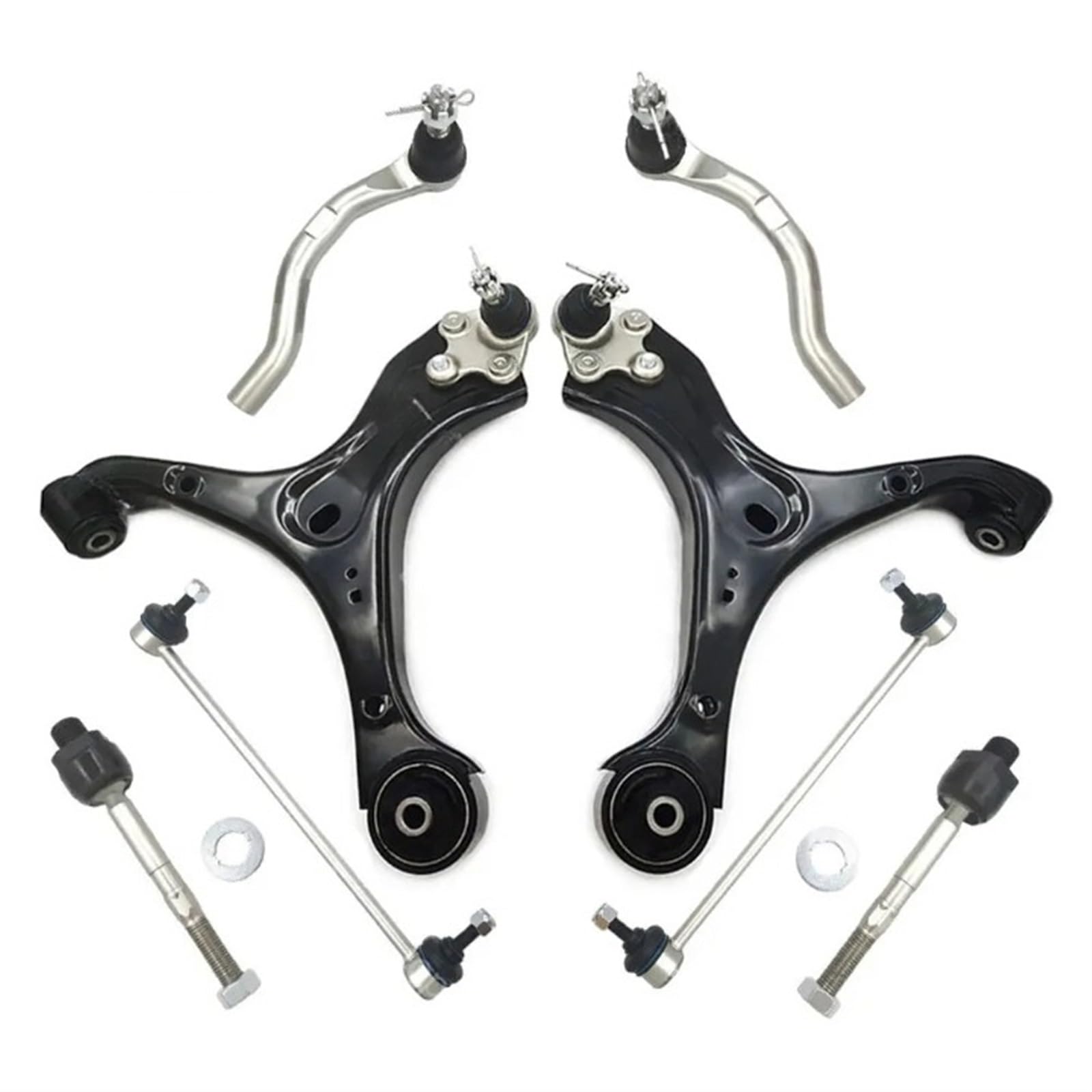 Kit 8 pezzi braccio di controllo inferiore anteriore giunto sferico tiranti barra stabilizzatrice collegamento terminale compatibile con Civic 2013 2014 2015 51360TR0A01