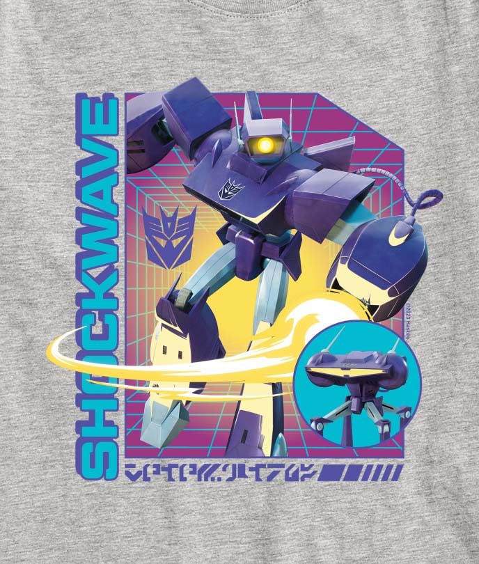 Transformers - Earth Spark - Shockwave- Youth Short Sleeve T-Shirt2