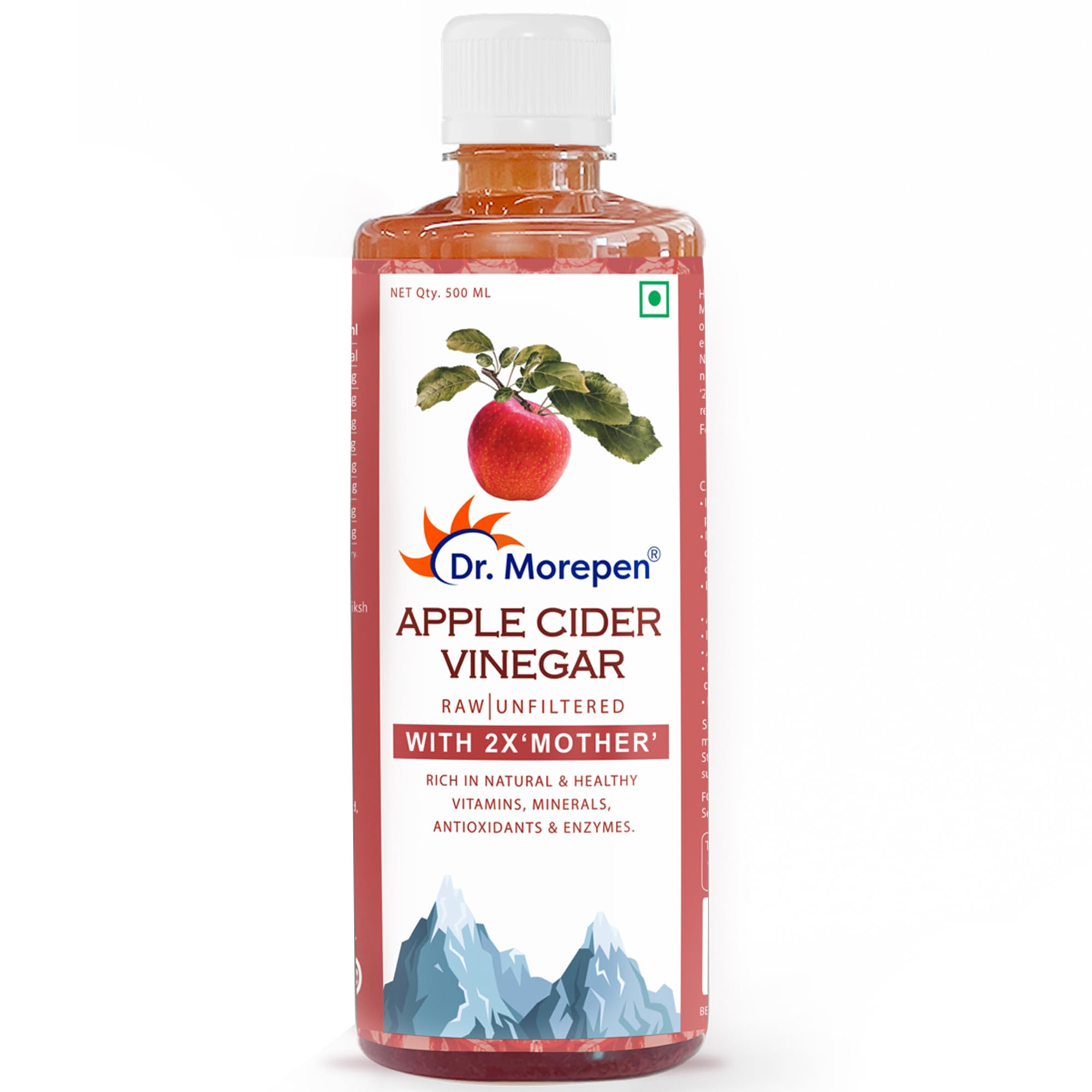 Apple Cider Vinegar | 100% Unpasteurized & Naturally Fermented | For Weight Management, Immunity, Skin & Hair | 500ML