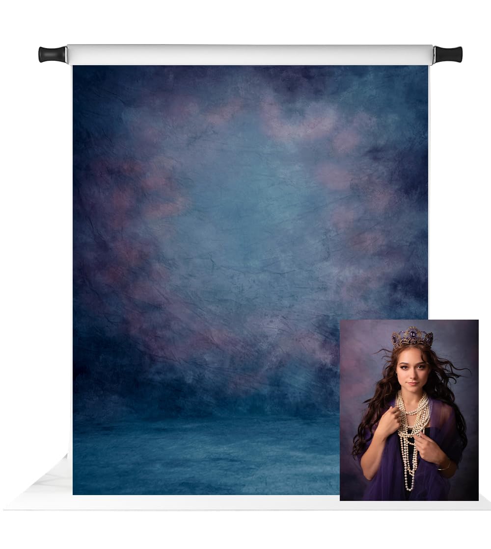 Kate 5x7ft Retro Blue Backdrops for Photographers Blue Purple Portrait Background Photo Studio Props