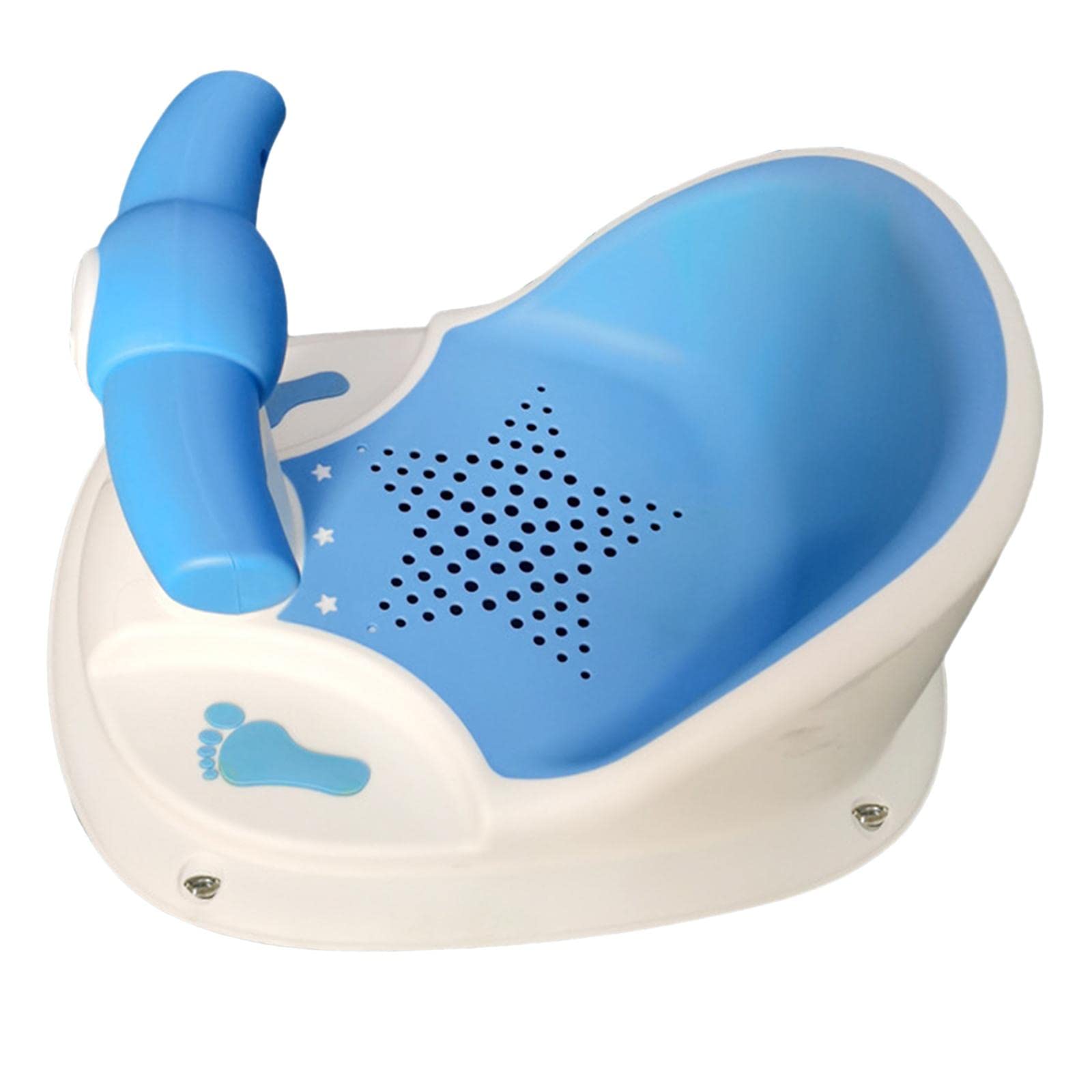 Sedile Da Bagno Bambini Sedia Antiscivolo con Ventose per Doccia Maniglia Staccabile Design Ergonomico Materiali PP Supporto Comodo Adatto per