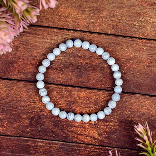 Image of Reiki Crystal Products Natural Crystal Stone Bracelet 6 mm Round Beads for Men & Women | Gemstone Jewellery Bracelet | Reiki Charged | Multiple Stone Variants Available