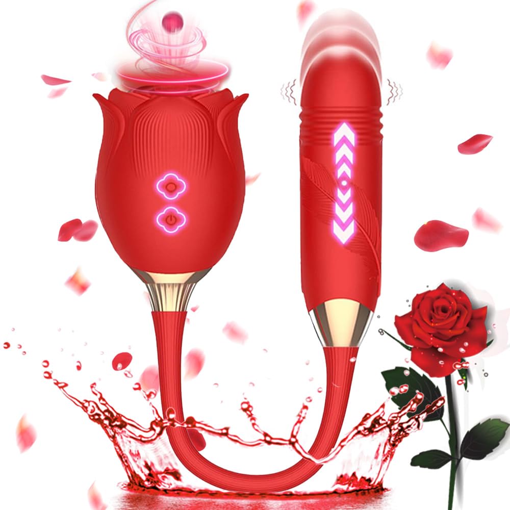 Roses Toy 2025 New Enhanced Clitioral Sucker Powerful Womens Viboators Quiet Rose Viboatorr Waterproof Flower Vibration The Rose Adult Toy for Women 10 Speeds Couple Games Adult WT15