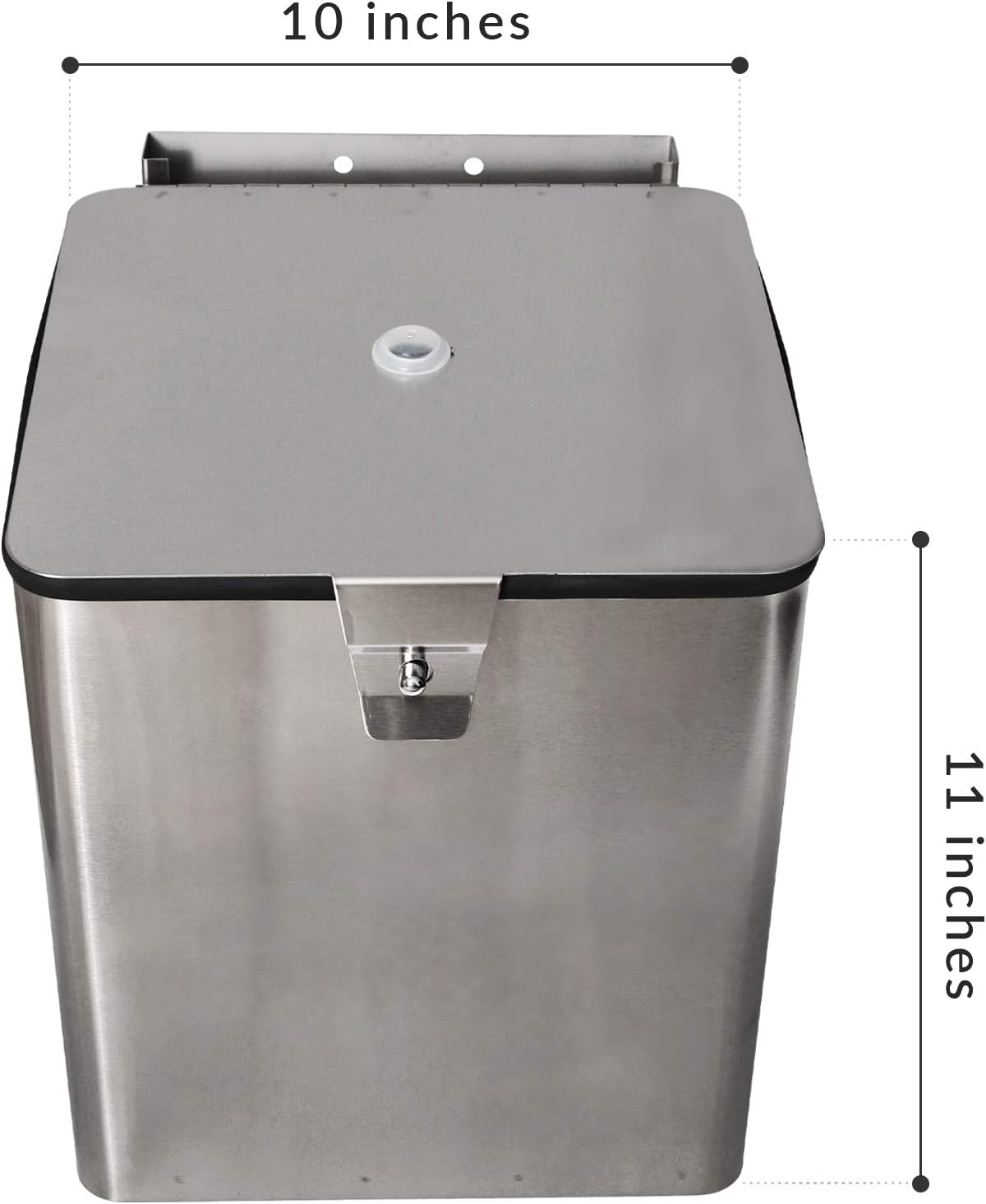 Stainless Steel Wall Mount Wipe Dispenser (Square) - Fits Sanitizing and Disinfecting Wipe Refill Rolls - Perfect for Gyms, Fitness Clubs, Schools, Hotels, Commercial Facilities