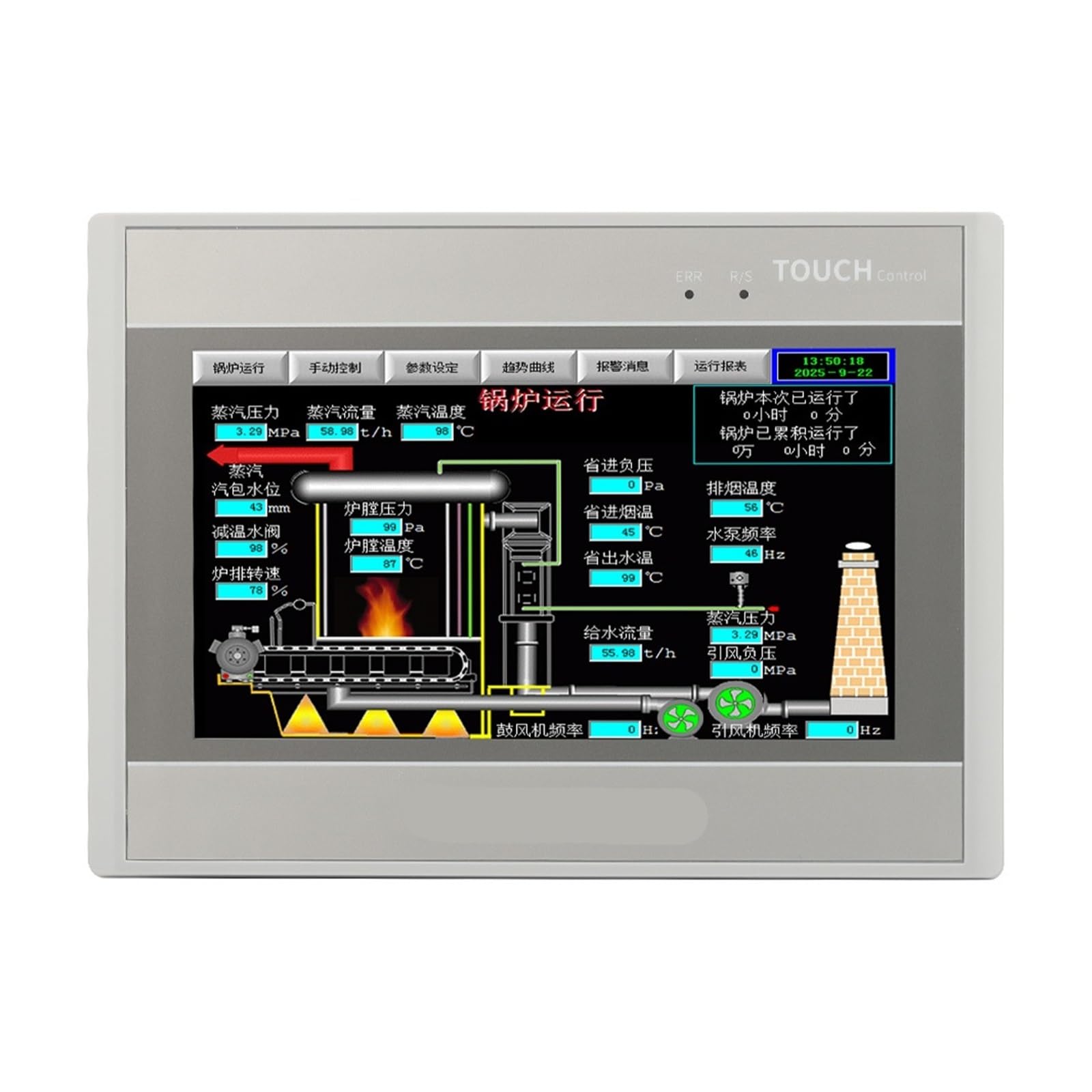 OSHZIKJII 7'' 4G MSE7A-32MR Ethernet All-in-1 Machine Compatible S7-200 16I 16O 5AI 2AO PT100 Touch Screen Controller(MSE7A-32MR-520,3 TC)