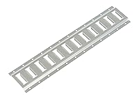 Vista 2 de Vestil E-TRK-2-ZN-1PK E-Track acero chapado en zinc de 2 pies de longitud 1 paquete gris