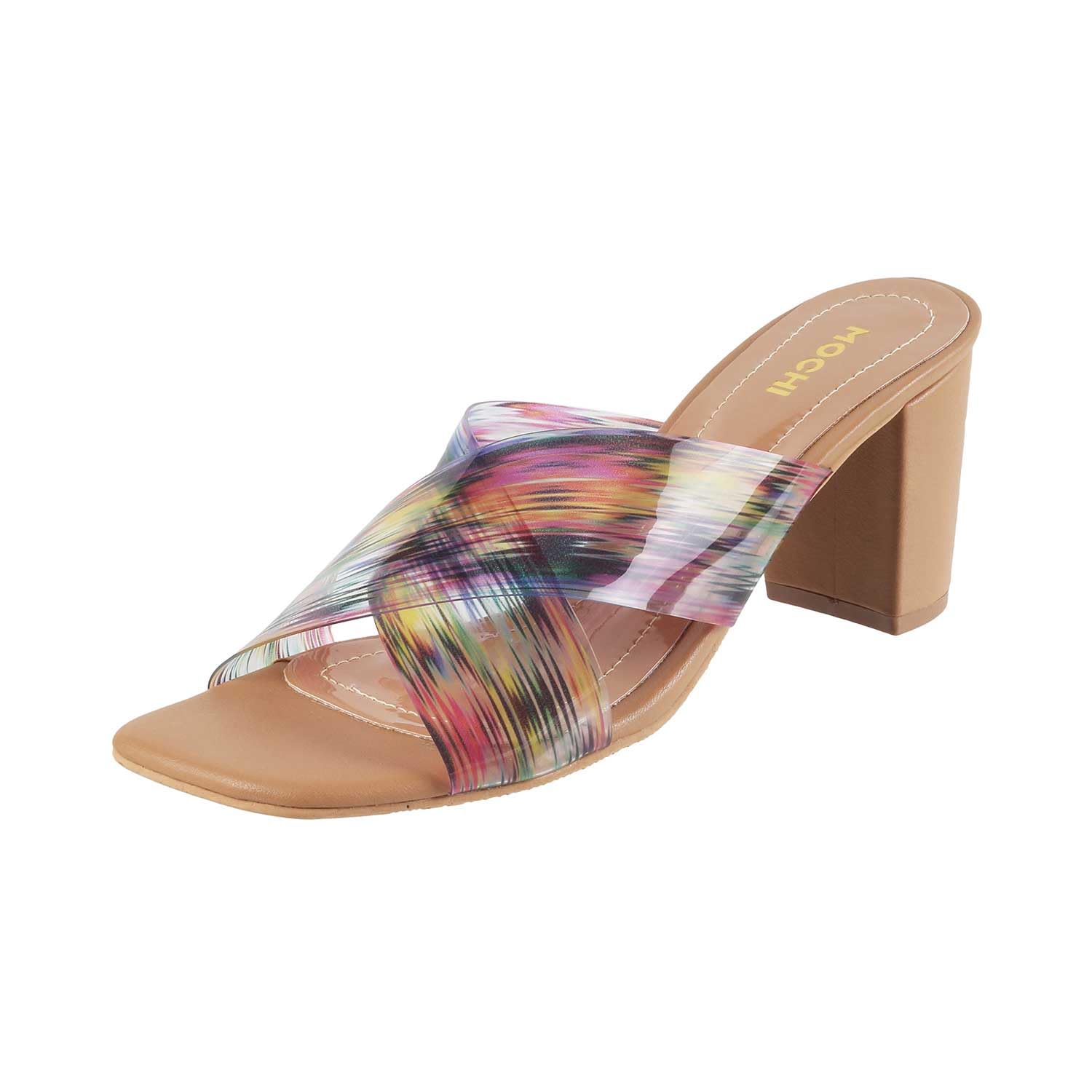 Mochi Women Beige Block Heel Fashion Sandal UK/7 EU/40 (40-132) (B0C7CCLFP3) Amazon Price History, Amazon Price Tracker