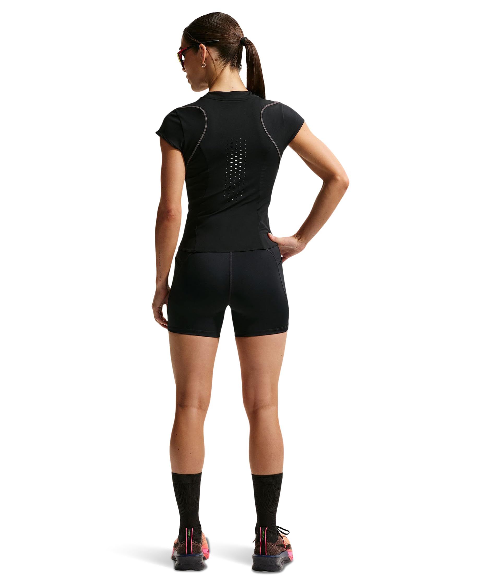 Nike W NK DF Swift HR 4in Short - Shorts - Shorts - Femme