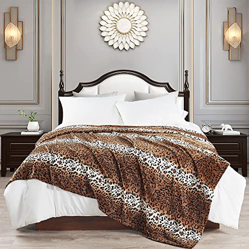 Home Soft Things Light Weight Animal Safari Style St Leopard Printed Flannel Fleece Blanket (Queen) #TOP1