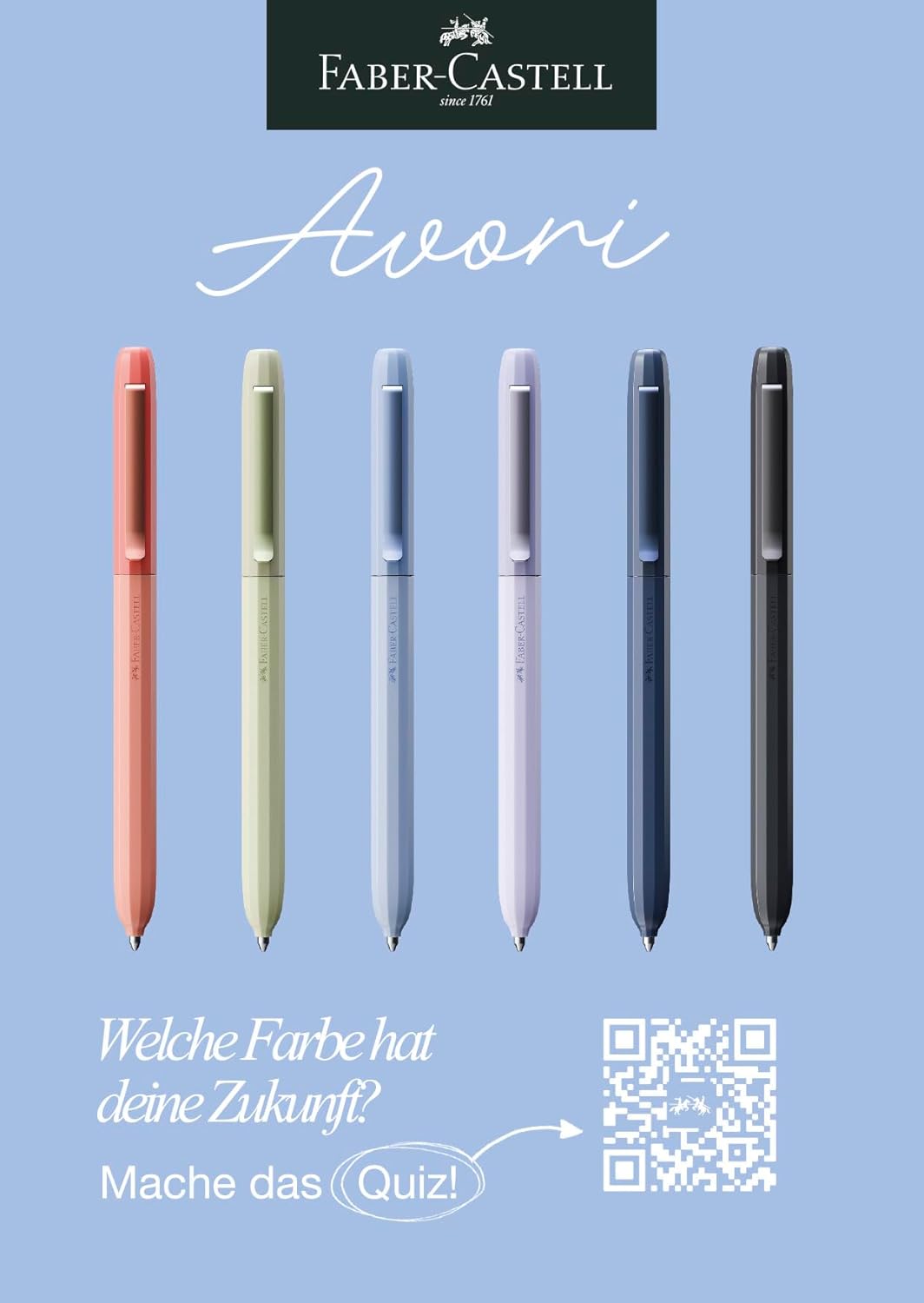 FABER-CASTELL Avori Peace Of Mind 140661 Ballpoint Pen - Lead XB - Permanent - With Gift Box