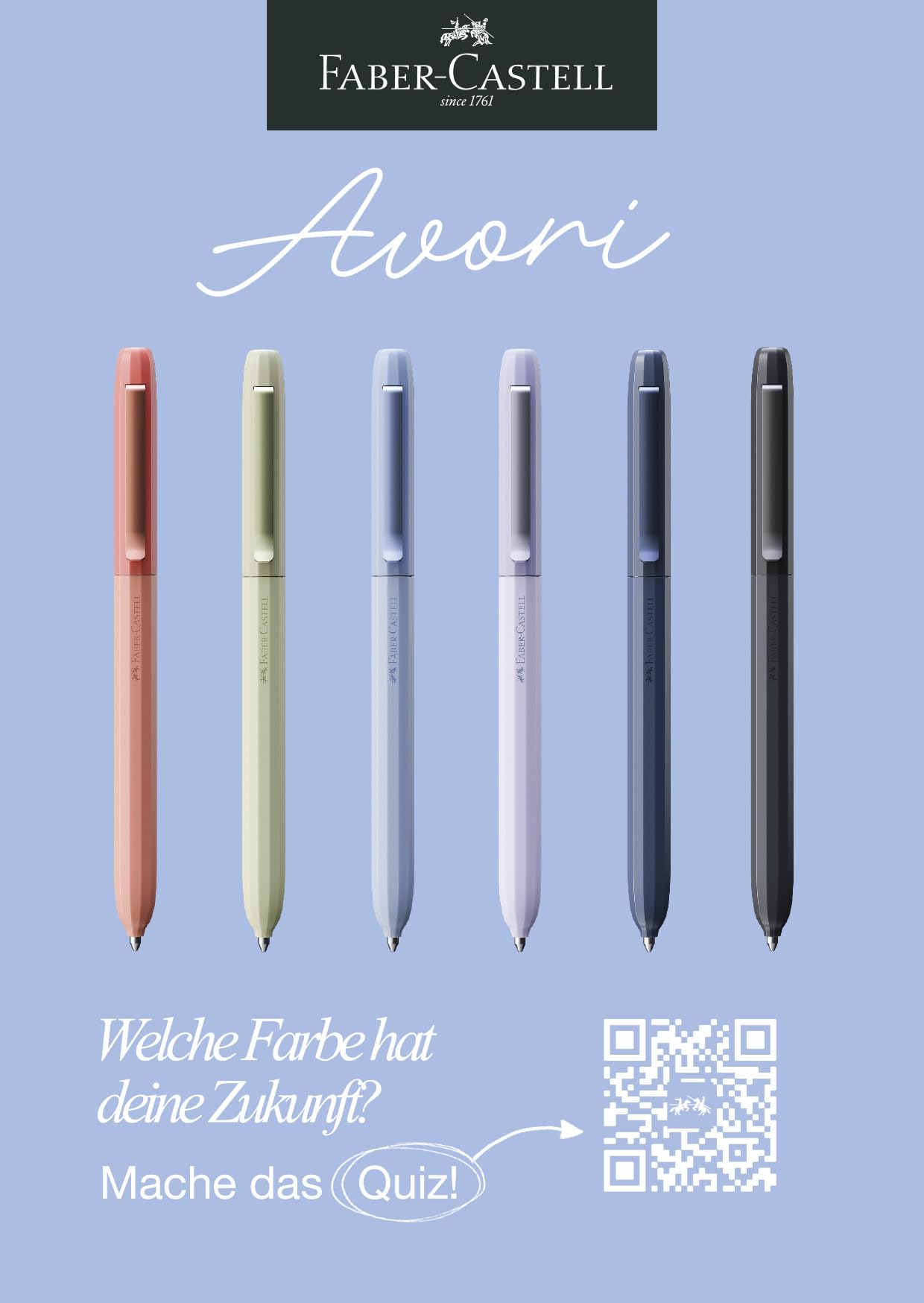 Faber-Castell 140661 - Avori długopis Peace Of Mind, wkład XB, odporny na dokumenty, w zestawie etui na prezent