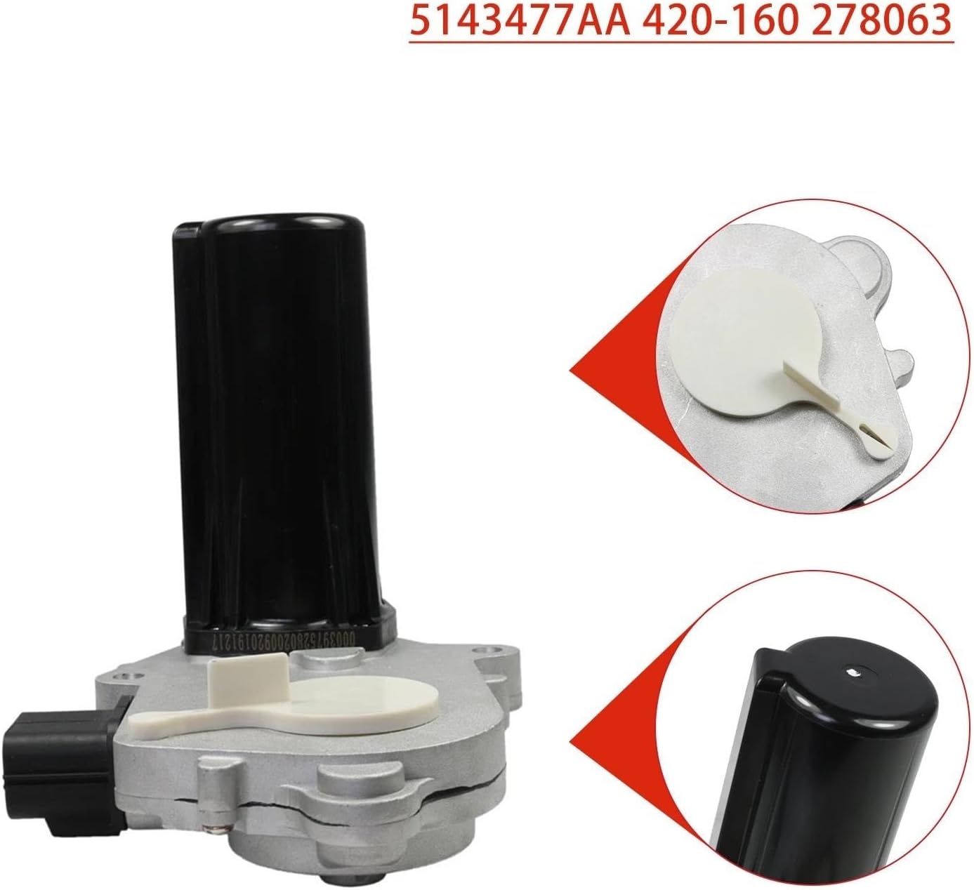 Car Transfer Case Shift Motor Transfer Case Shift Actuator Motor Compatible With Dodge For Ram 1500 2005 2006 2007 2008 2009 2010 5143477Aa 600-935