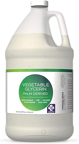 MD.LIFE Aceite líquido de glicerina vegetal – Glicerina vegetal sostenible de grado alimenticio de 1 galón – Glicerina de grado farmacéutico para