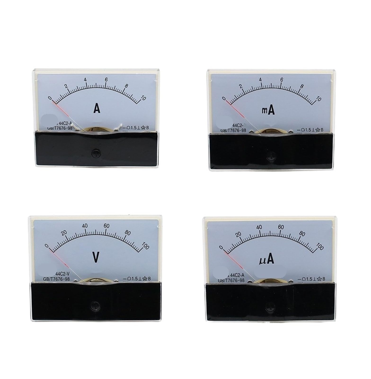 Ampèremètre analogique 44C2 DC pour tableau de commande atelier bricolage