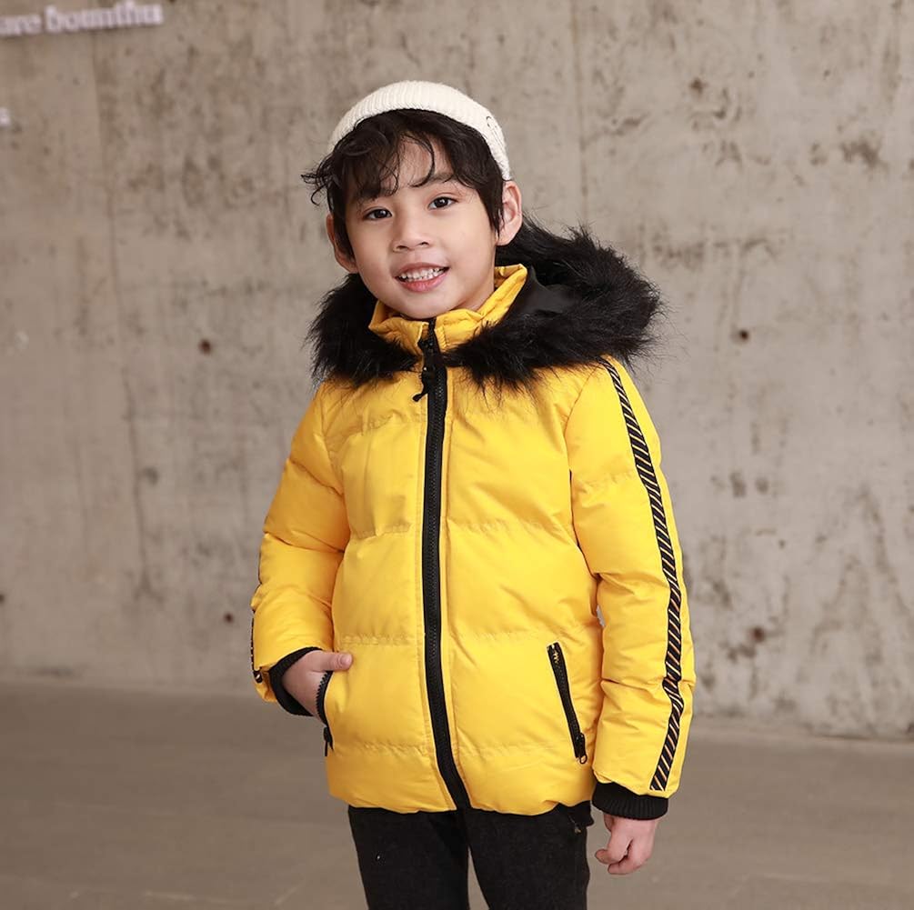 SNOW DREAMS Boys Winter Coat Waterproof Puffer Fall Jacket Hooded Warm for Kids Outerwear Parka : Sports & Outdoors