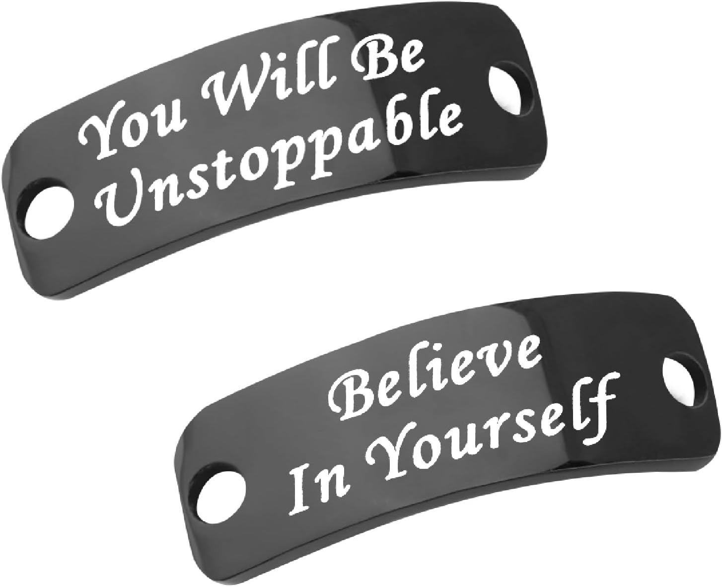 BEKECH Runner Shoe Lace Tag Believe in Yourself You Will Be Unstoppable Trainer Tags for Runner Marathon Gift Fitness Gift