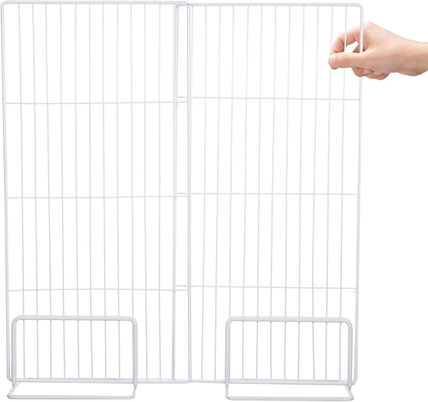Wire Freezer Shelf Divider, Adjustable Iron Mesh Partition for Shelves