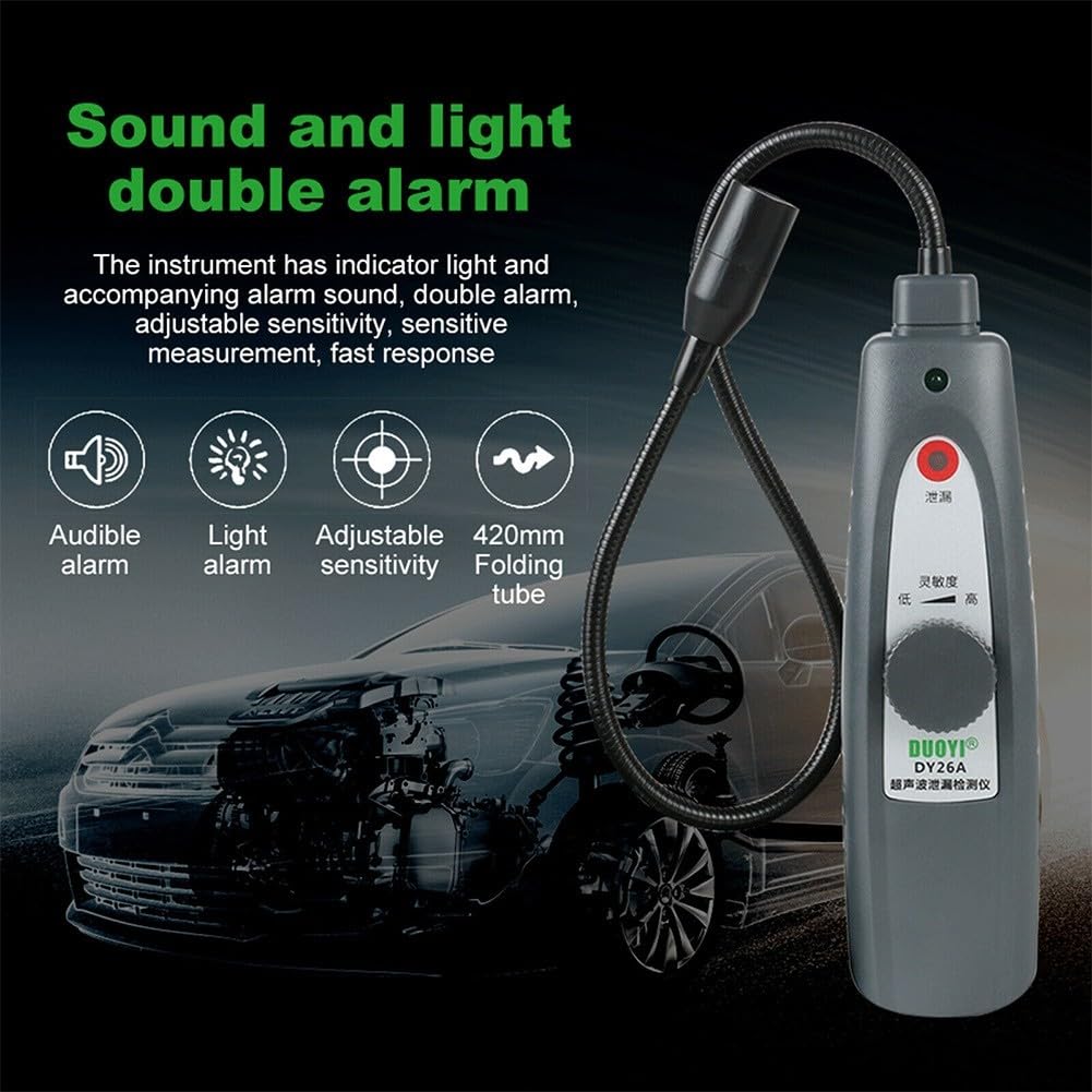 Detector de fugas de vacío ultrasónico para HVAC y automoción, detector de fugas, medidor de fugas de presión de aire, agua, gas, herramienta de diagnóstico de vacío