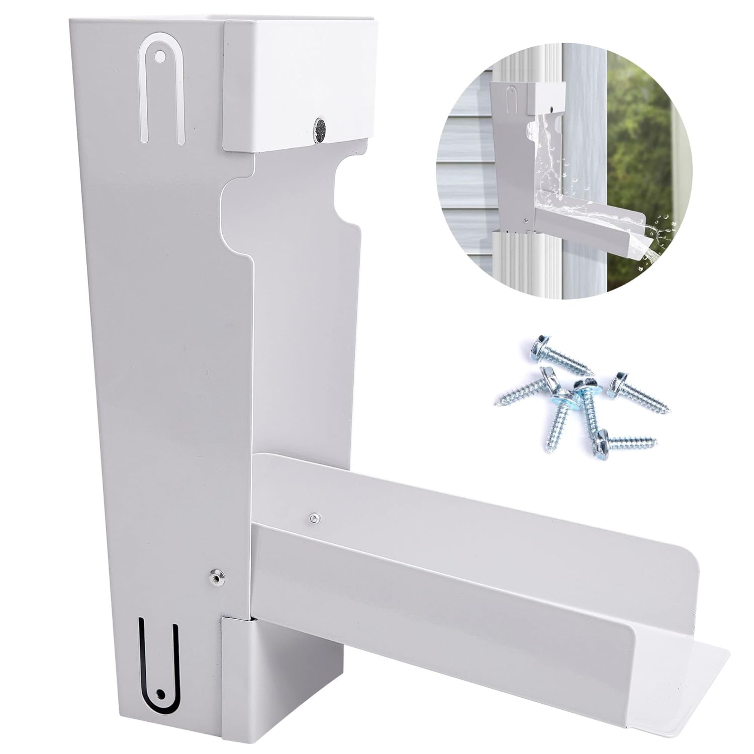 EBaokuup Rainwater Harvesting System: Stainless Steel Rain Barrel Diverter with Raindrop Colander for 3" x 4" Standard Downspouts