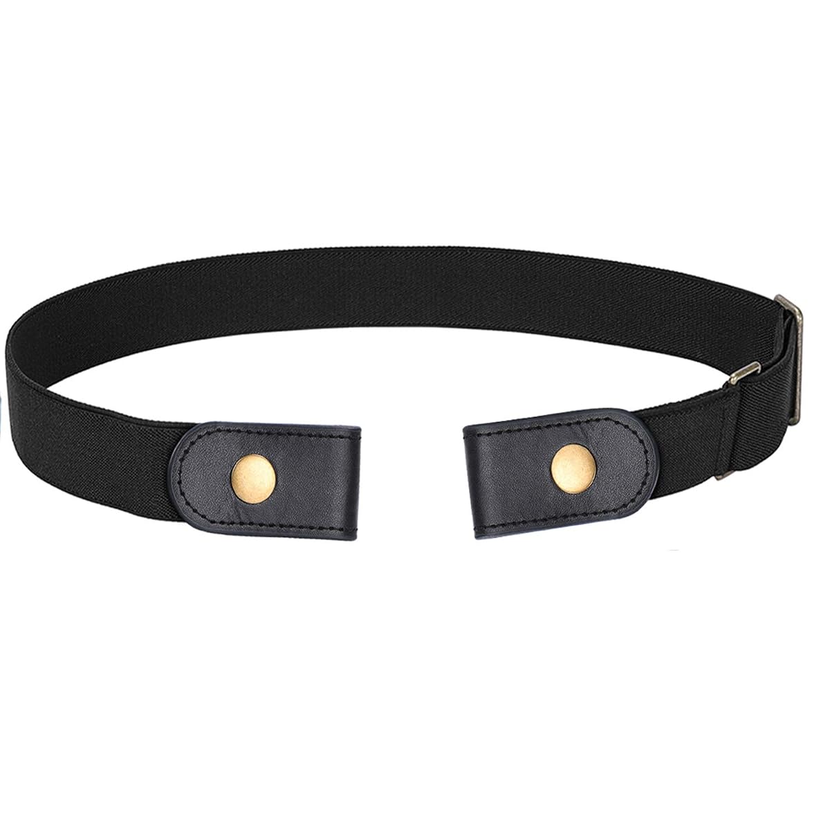 WERFORU No Buckle Stretch Belt For Women/Men Elastic Waist Belt Up to 48" for