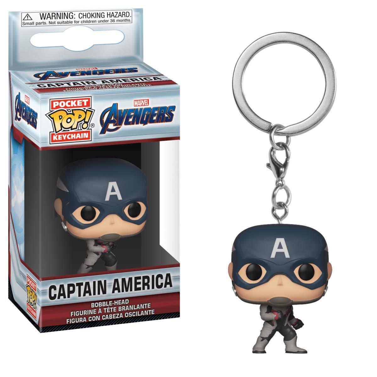 Horror Shop Vengadores Llavero Del Capitan America Funko Pop Amazon Es Juguetes Y Juegos