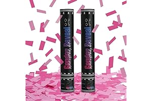 DOUKEE Pink Gender Reveal Confetti Cannon