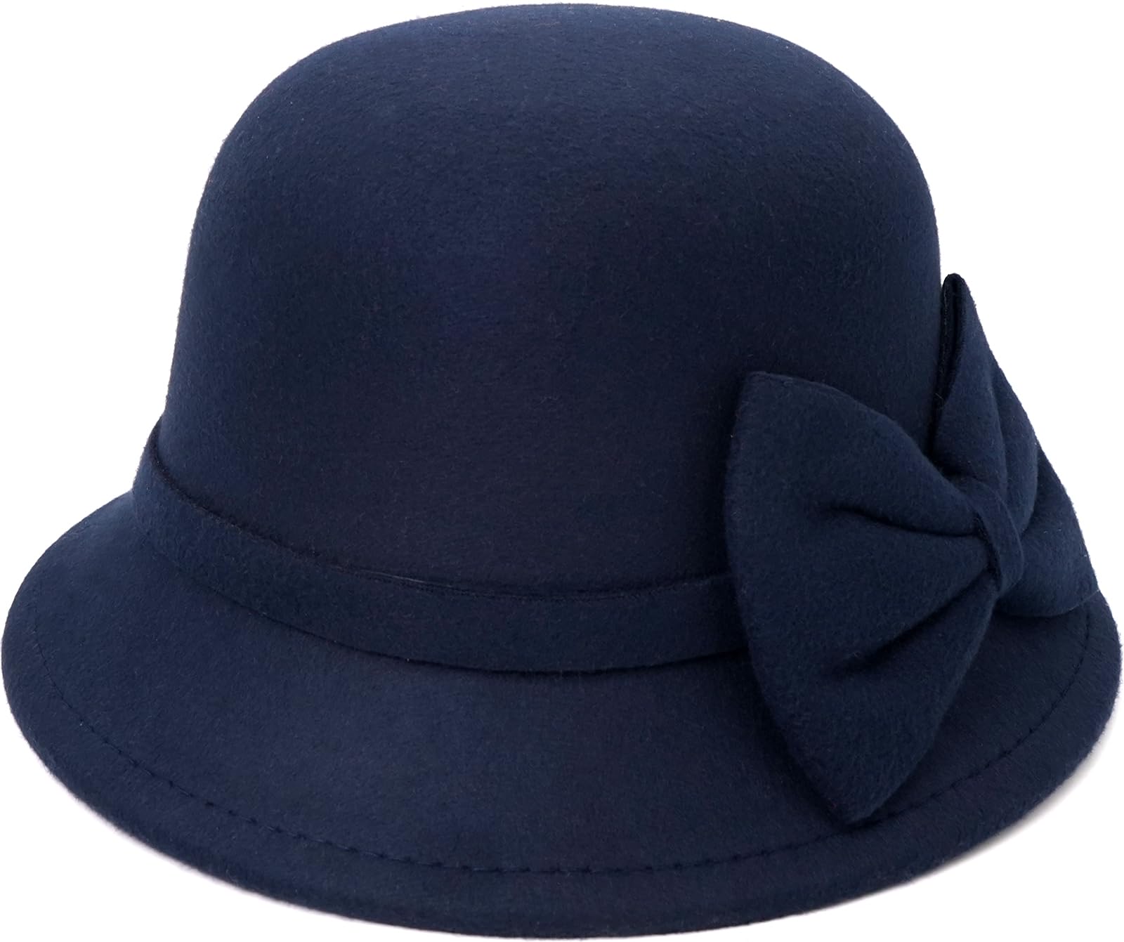 Filz-Glockenhut, Vintage-Fedora-Eimerhut, Bowler-Hüte für Damen