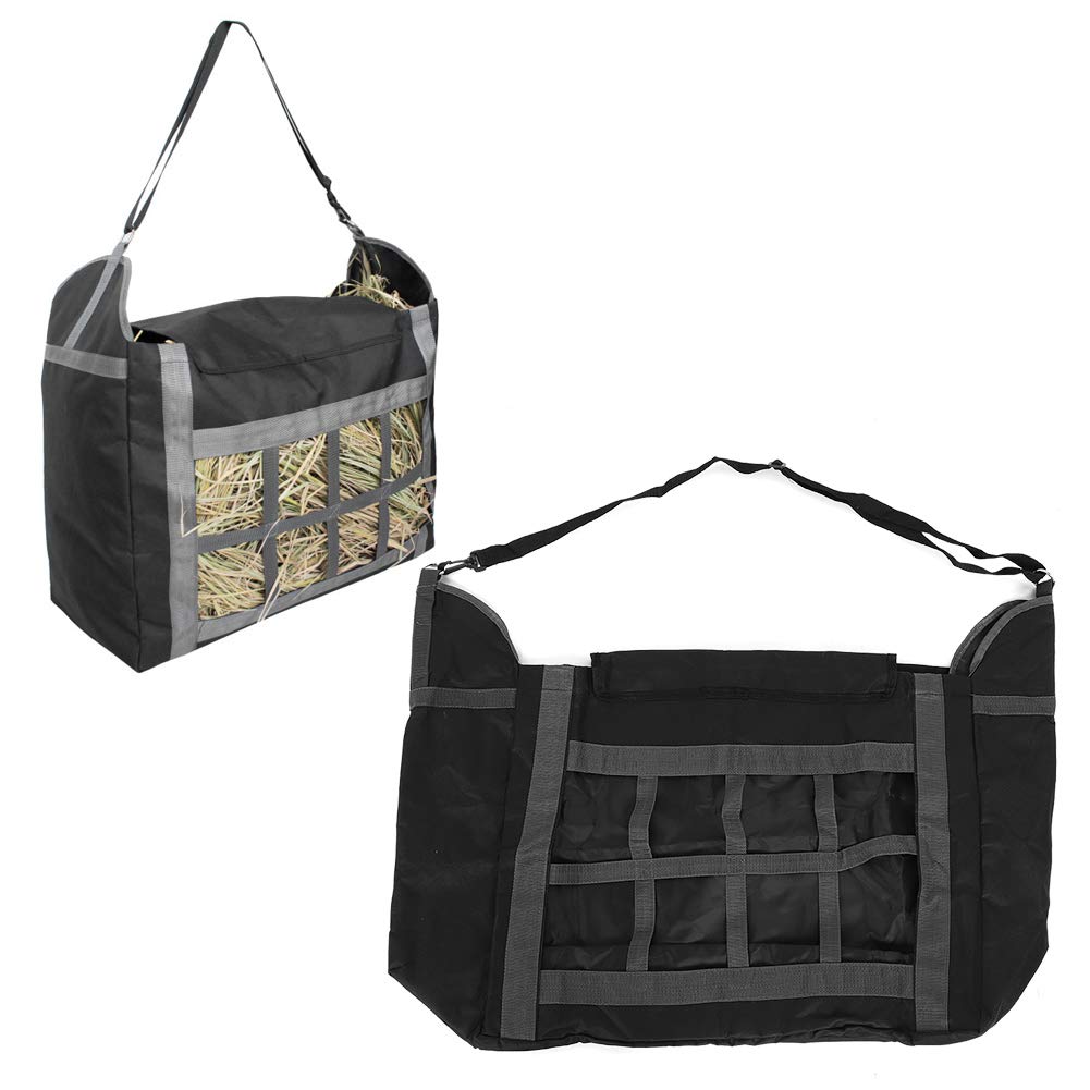 TANIQIACA High Capacity 600D Oxford Cloth Horse Bag, Sturdy Feeding Supply with Hanging Strap, Slows Consumption, Reduces Waste, Keeps Dry and Ventilated