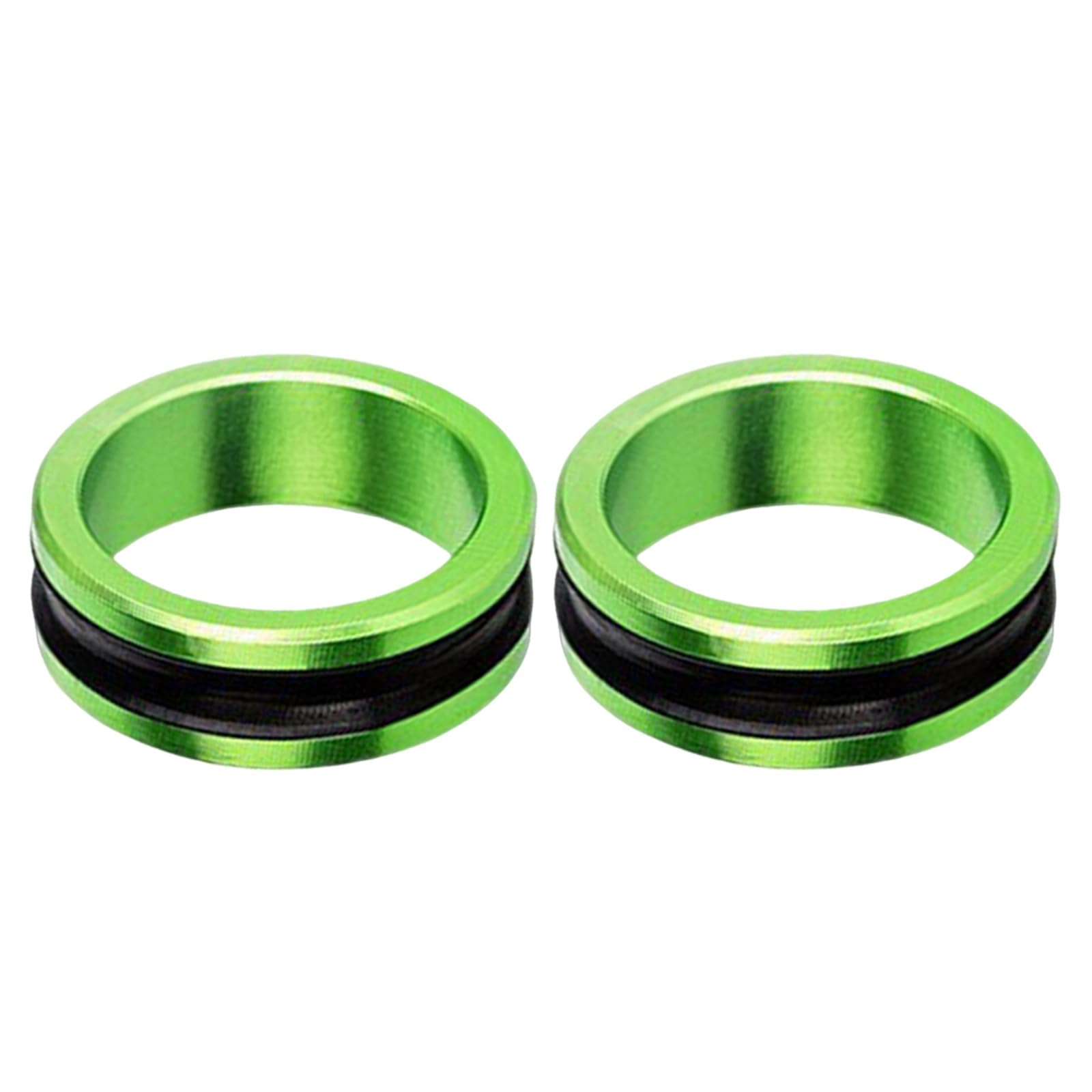 Msioytog Green 1Pair Fishing Line Protectors Reinforced Aluminum Ergonomic Hands Guard During Strong Pulls And Casts Knots Tying Fishing Rings Tool