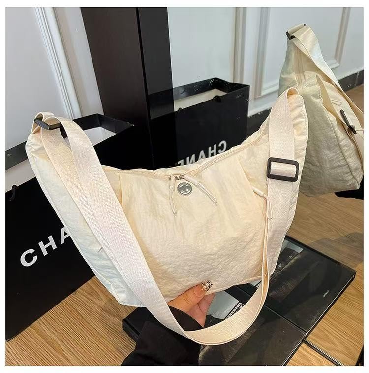 Image of Haneulbit Small Crossbody Bag for Women, Waterproof Nylon Purse with Adjustable Strap, Lightweight Shoulder Bag