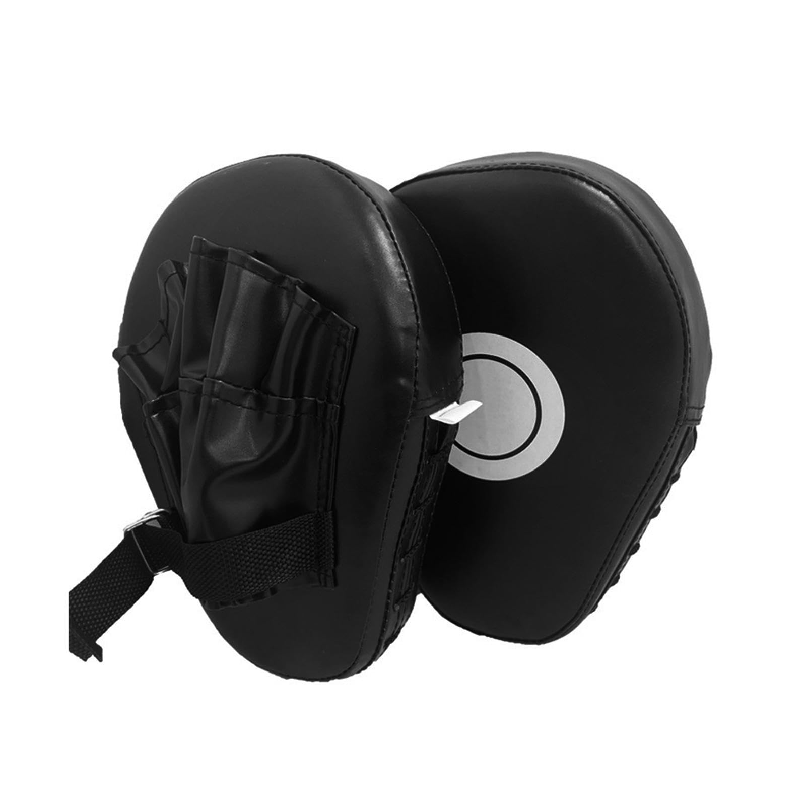kowaku Boxing Pad Hand Target Boxing Pad Accessory Fitness Supplies Training Hand Pad Boxing Punching Mitts for Muay Thai Kickboxing Martial Art, Black 2 Pieces