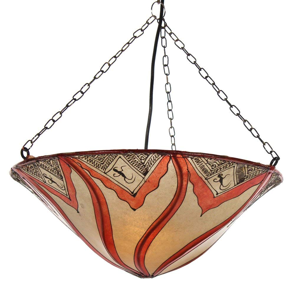 albena Marokko Galerie 13-126 Sare moroccan ceiling lamp leather / henna