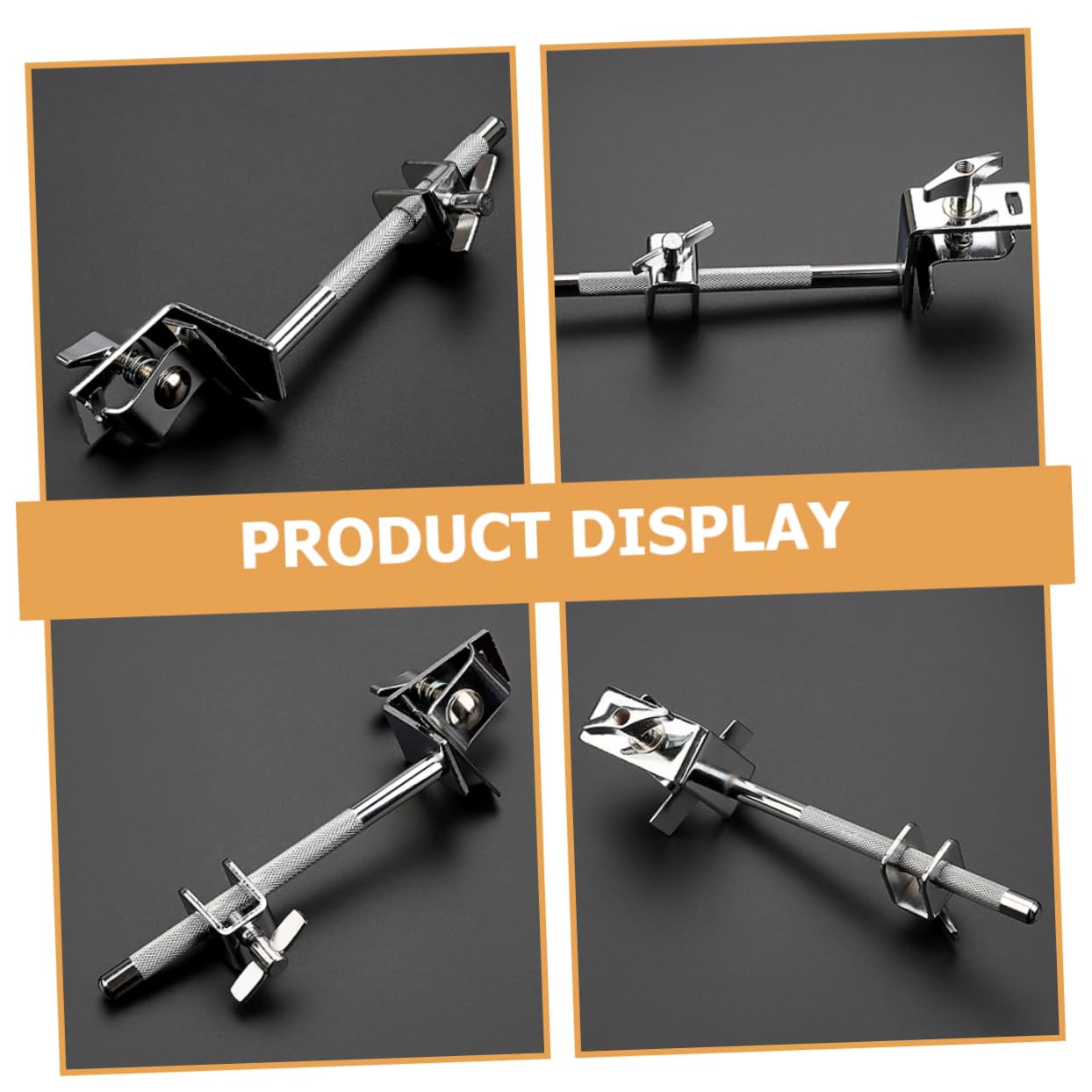 NULYLU Bass Drum Hoop Mount Clamp Drum Cowbell Mount Bracket Cowbell Clamp Accessories