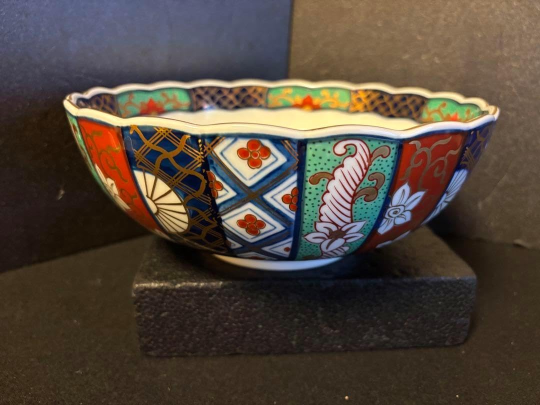 有田焼 葵窯 琳派 古伊万里様式 金彩 大鉢 有田焼 葵窯 極彩古