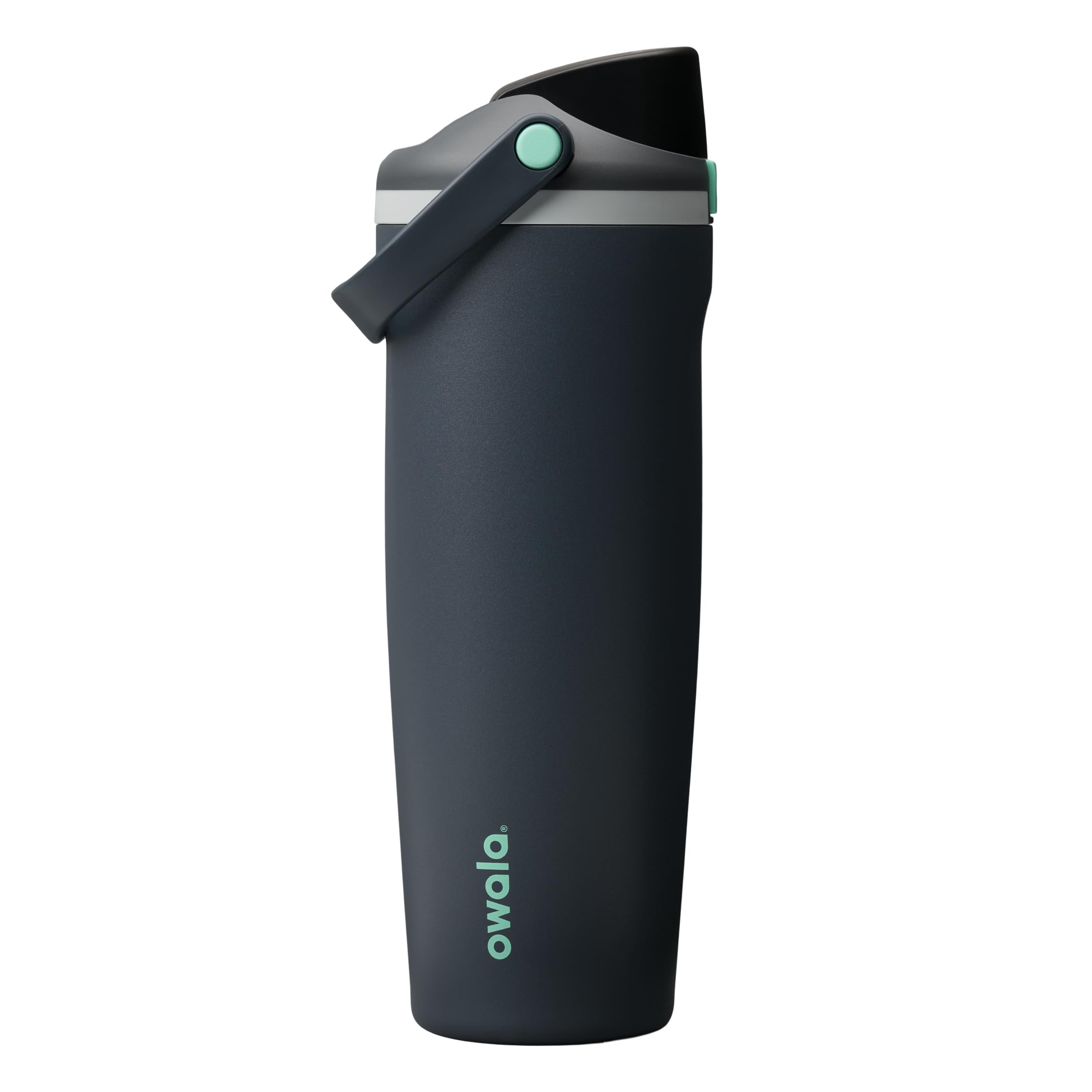 Owala FreeSip Sway Insulated Stainless Steel Water Bottle with Two-Way Spout, Built-In Straw and Bucket Handle, Made for Travel, School, and Sports, 890ml, BPA Free, Leak Proof, Foggy Tide, (Grey)