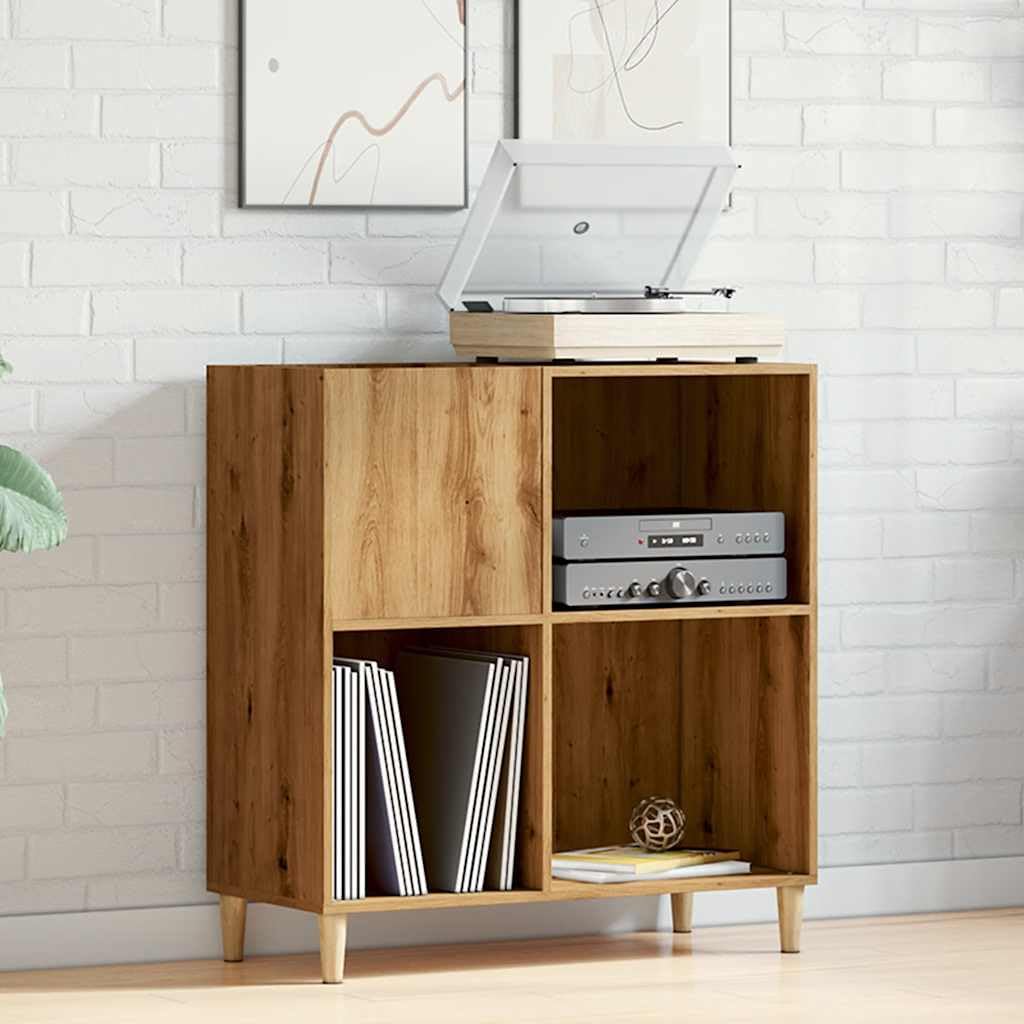 vidaXL Mobile Porta Dischi Artigianale 84,5x38x89 cm Legno Multistrato, Mobile per Giradischi, Porta Dischi, mobiletto Porta vinili
