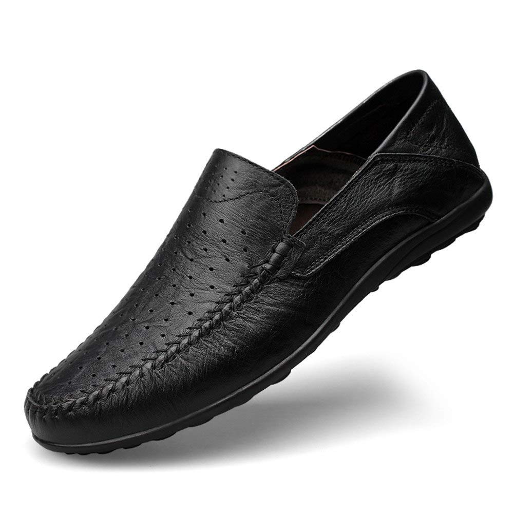Hombre Mocasines Slip On Verano Agujero Transpirable Comodas Hilo de Coser Trabajo Zapatos