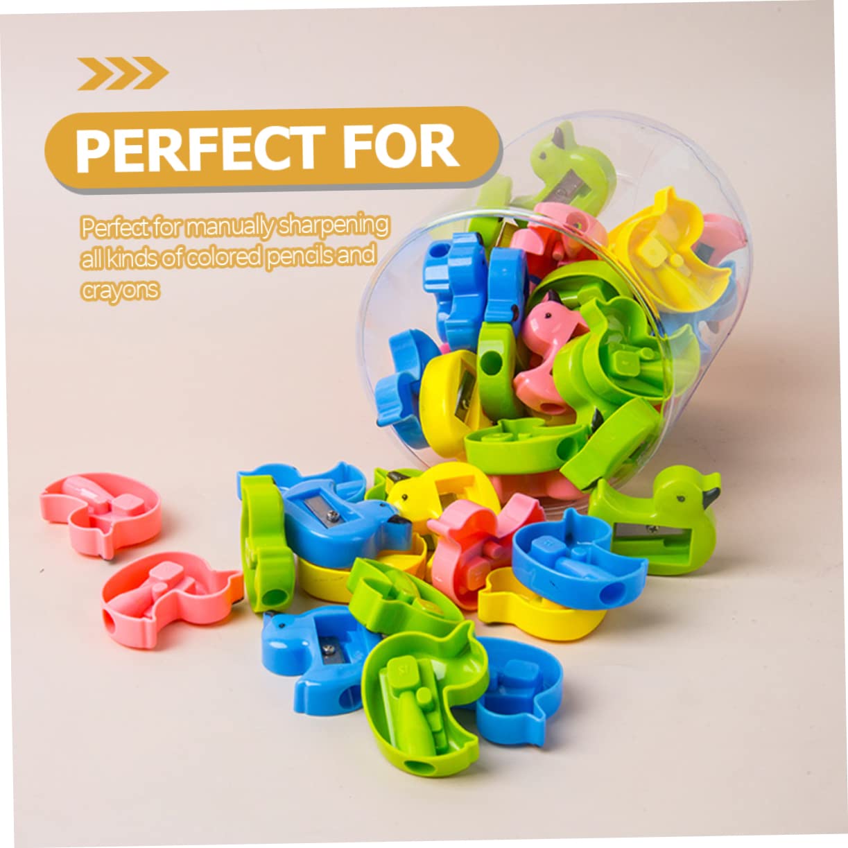 NUOBESTY 96pezzi Temperamatite Adorabili Per Design Creativo Compatti e Facili Da Usare Per Scuola e Trasporto