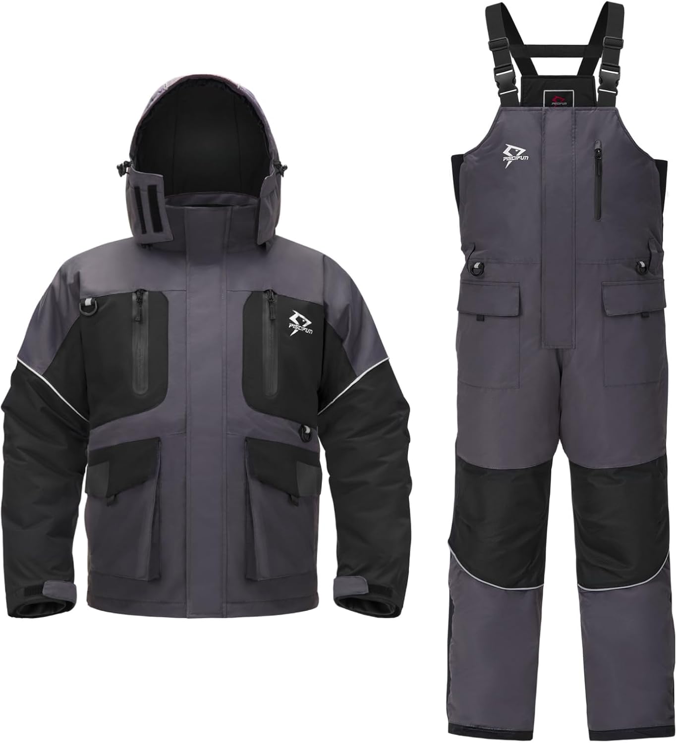 Piscifun Bundle Ice Fishing Bibs, Floating Waterproof