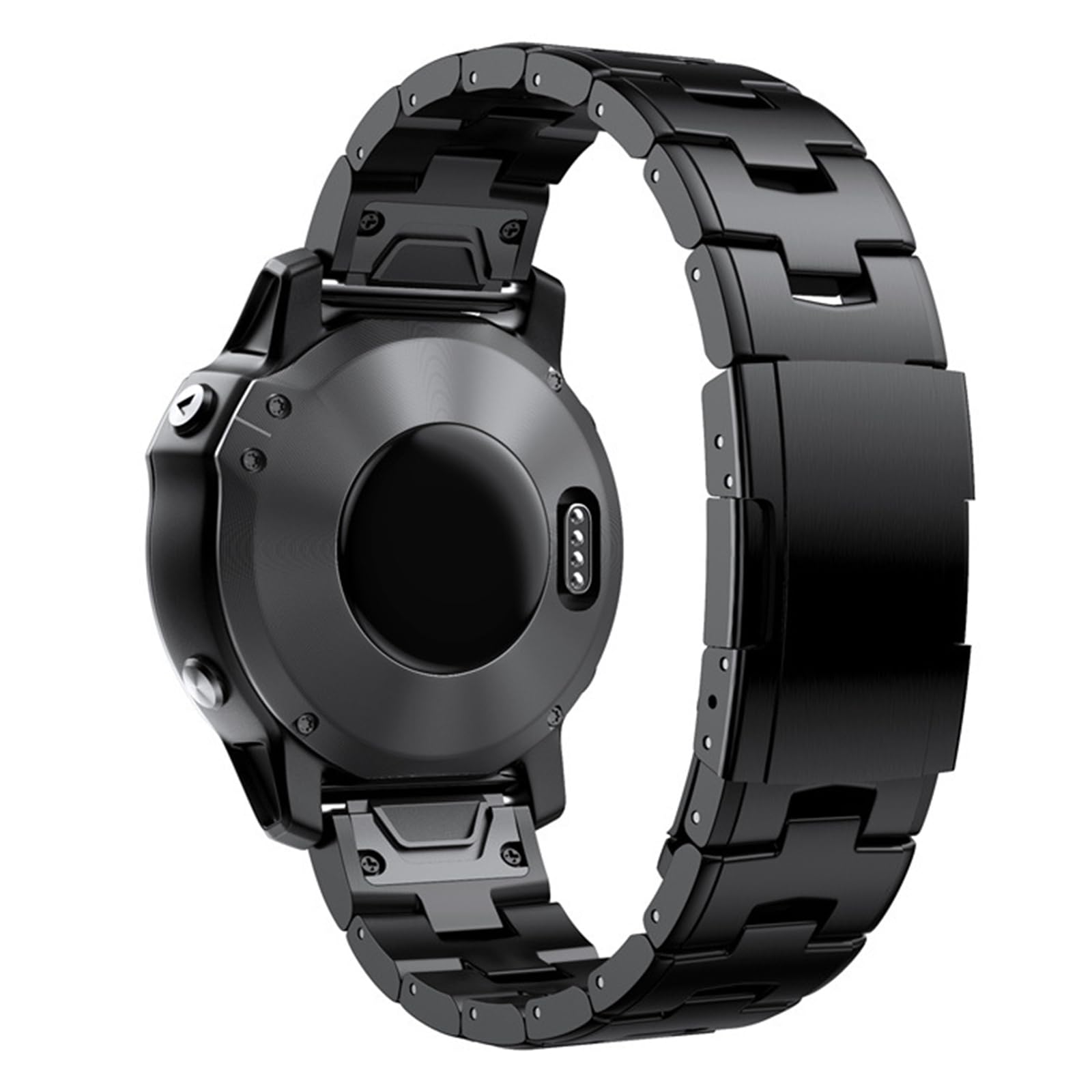 AISPORTS Kompatybilny z Garmin Fenix 8 51 mm/7X/7X Pro pasek ze stopu tytanu, 26 mm szybkie dopasowanie pasek do zegarka, metalowa bransoletka, pasek zastępczy do Garmin Instinct 3 50 mm/Quatix 7X